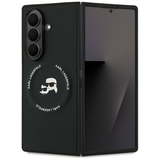 Karl Lagerfeld Karl&Choupette Logo MagSafe case for Samsung Galaxy Z Fold7 black