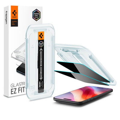 Folie Spigen sticla Glas.tr ”Ez Fit” 2-Pack pentru iPhone 17 Air Privacy