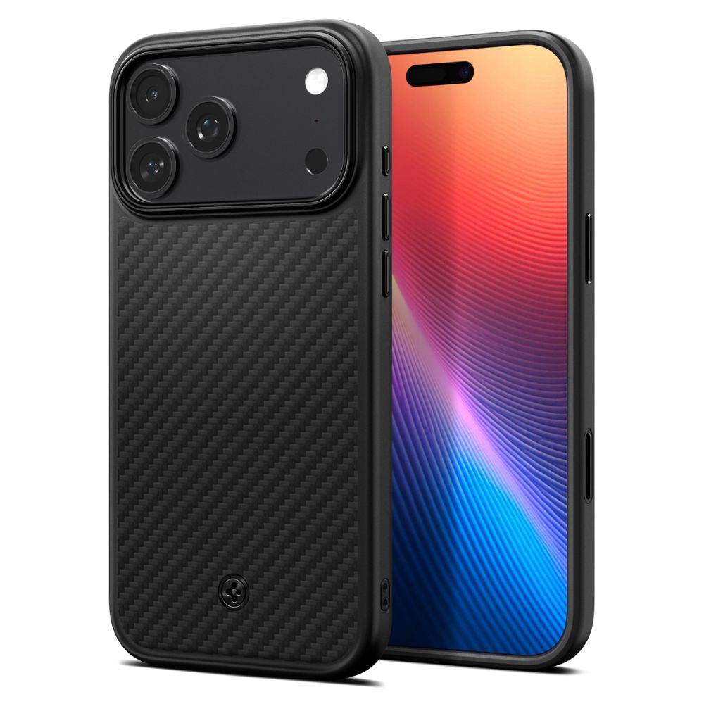 Husa Spigen Enzo Aramid ”T” Mag Magsafe pentru iPhone 17 Pro Negru