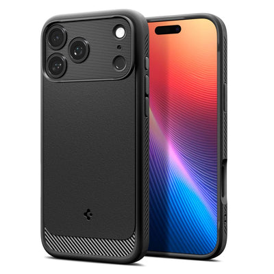 Husa Spigen Rugged Armor Mag Magsafe pentru iPhone 17 Pro Matte Negru