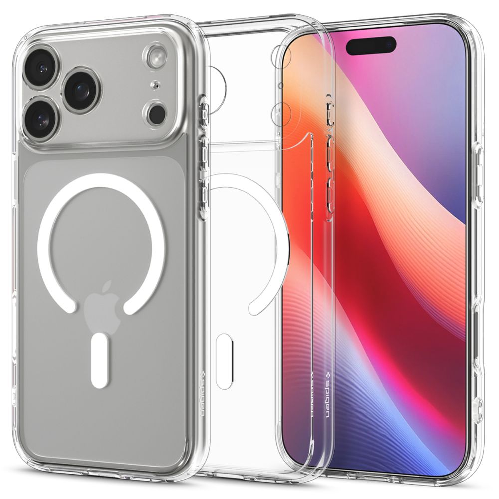 Husa Spigen Ultra Hybrid Mag Magsafe pentru iPhone 17 Pro / 18 Pro Transparent/Alb
