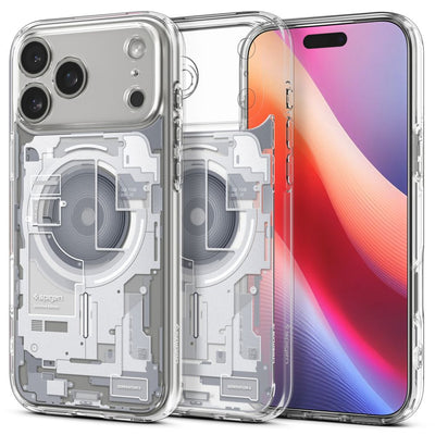 Husa Spigen Ultra Hybrid Mag Magsafe pentru iPhone 17 Pro Zero One Alb