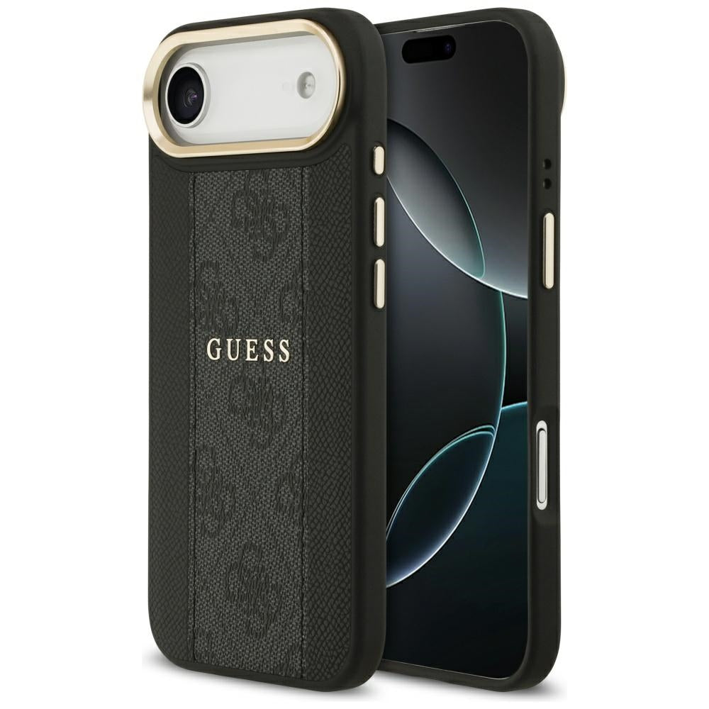 Husa Guess pentru iPhone 17 Air HC Magsafe PU W/ 4G PU Stripe Negru
