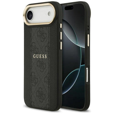 Husa Guess pentru iPhone 17 Air HC Magsafe PU W/ 4G PU Stripe Negru