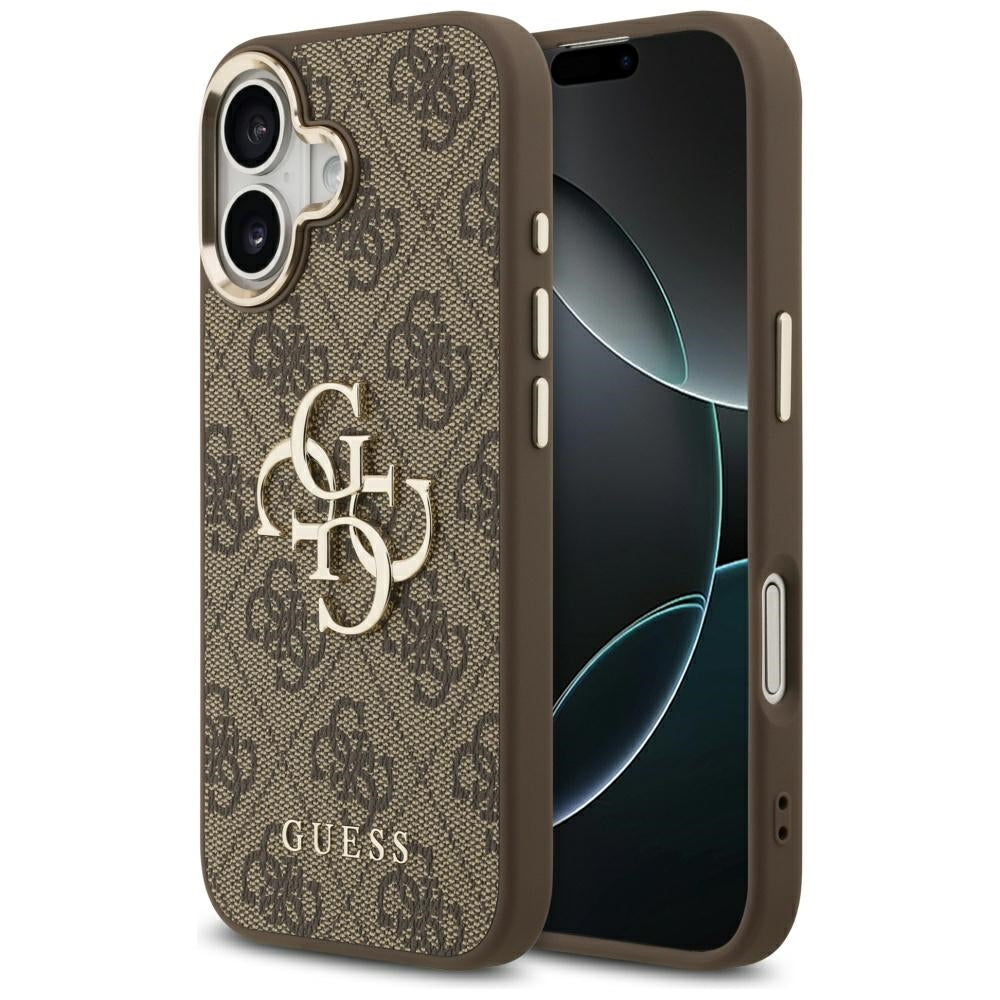 Husa Guess pentru iPhone 17 HC 4G PU W/ BIG 4G Classic Logo GD Maro