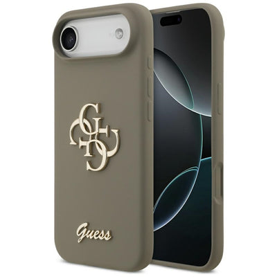 Husa Guess Silicone Big 4G Script pentru iPhone Air Maro