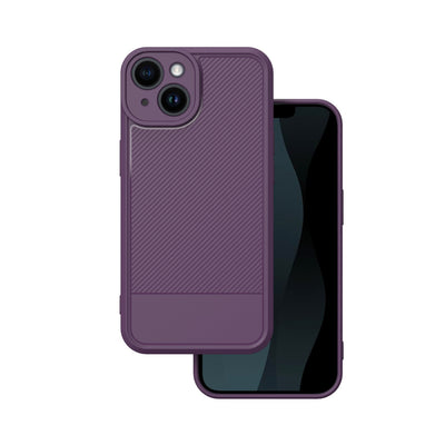 Husa Simple Carbon pentru iPhone 14 6,1" Mov