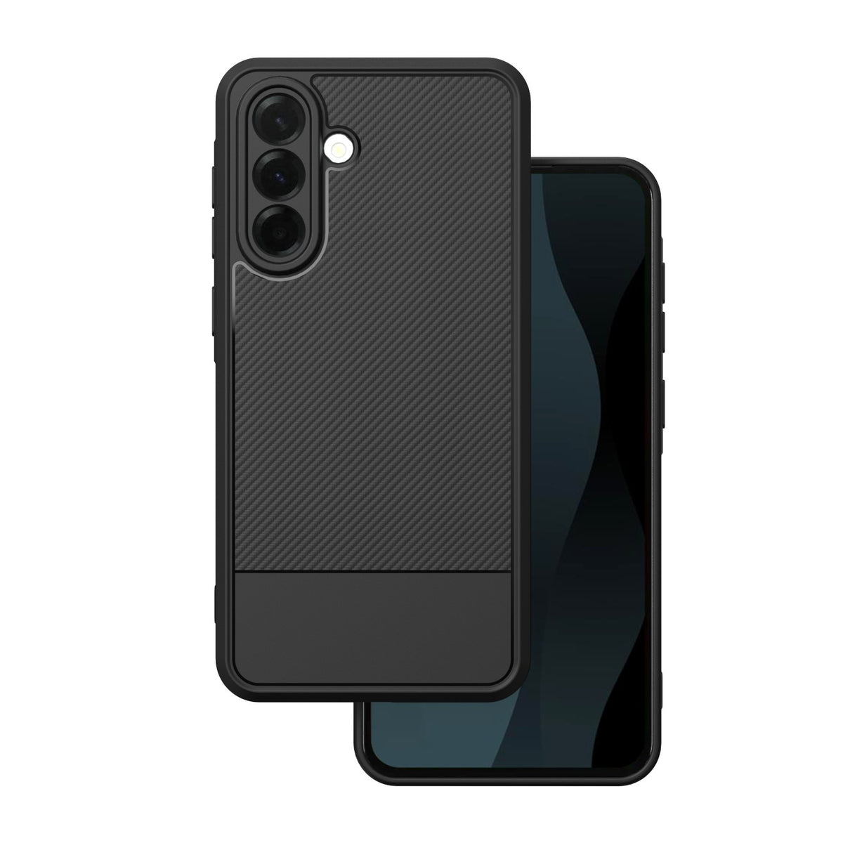 Husa Simple Carbon pentru Samsung Galaxy A36 5G / A37 5G Negru