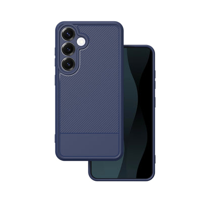 Husa Simple Carbon pentru Samsung Galaxy S26 Plus Albastru