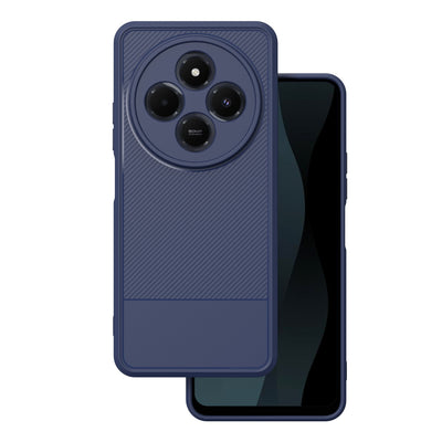 Husa Simple Carbon pentru Xiaomi Redmi 14C 4G/ 14C 5G / Redmi A4 / Poco C75 Albastru