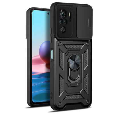 Husa Defender Slide pentru Xiaomi Redmi Note 10 4G / 10S Negru