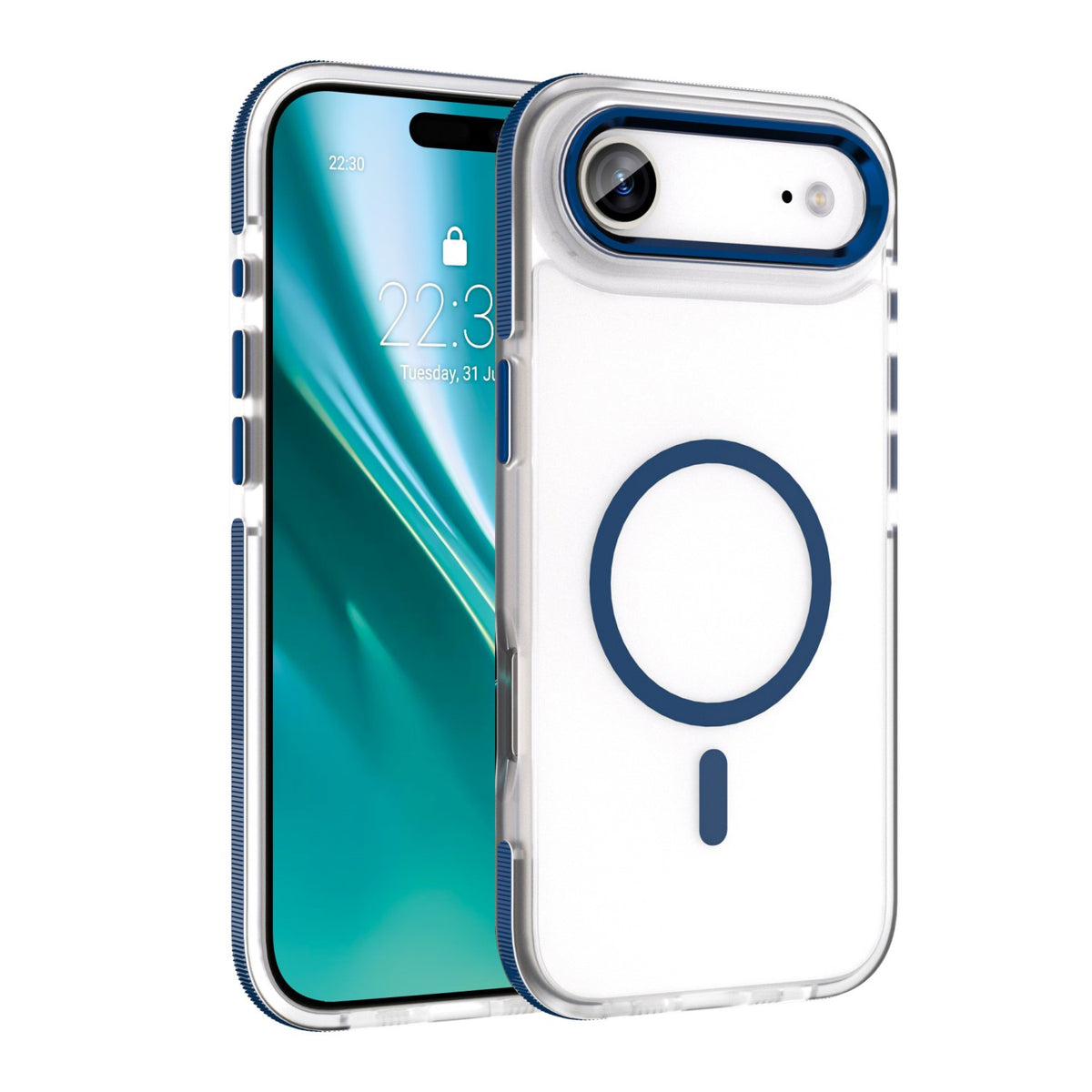 Husa Etteri Icy Mag pentru iPhone 17 Air Albastru