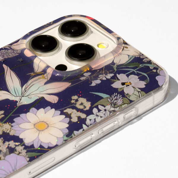 Husă pentru Motorola Moto G86 blue Glow Glam – Albastru