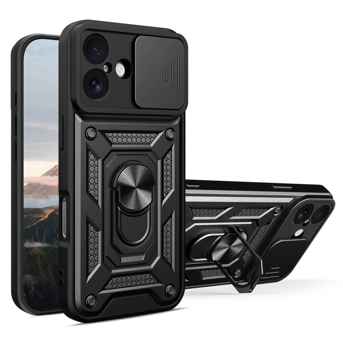 Husa Defender Slide pentru iPhone 17 6,3" Negru