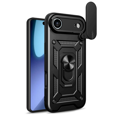 Husa Defender Slide pentru iPhone 17 Air 6,6" Negru
