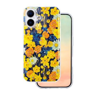 Husa Glow Glam pentru iPhone 16 6,1" Portocaliu