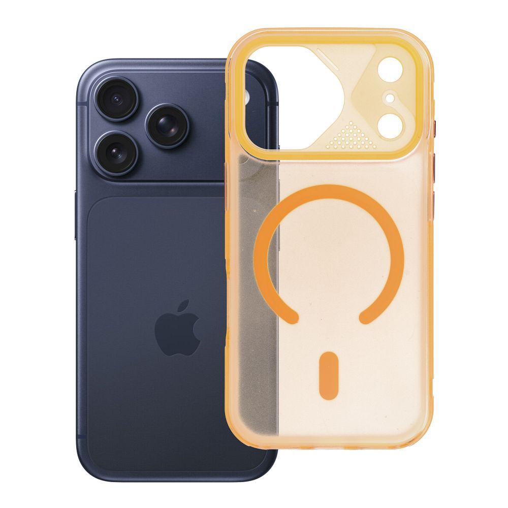 Husa Aurora pentru iPhone 17 Pro / 18 Pro (Low Camera Edge) Compatible cu Magsafe Portocaliu