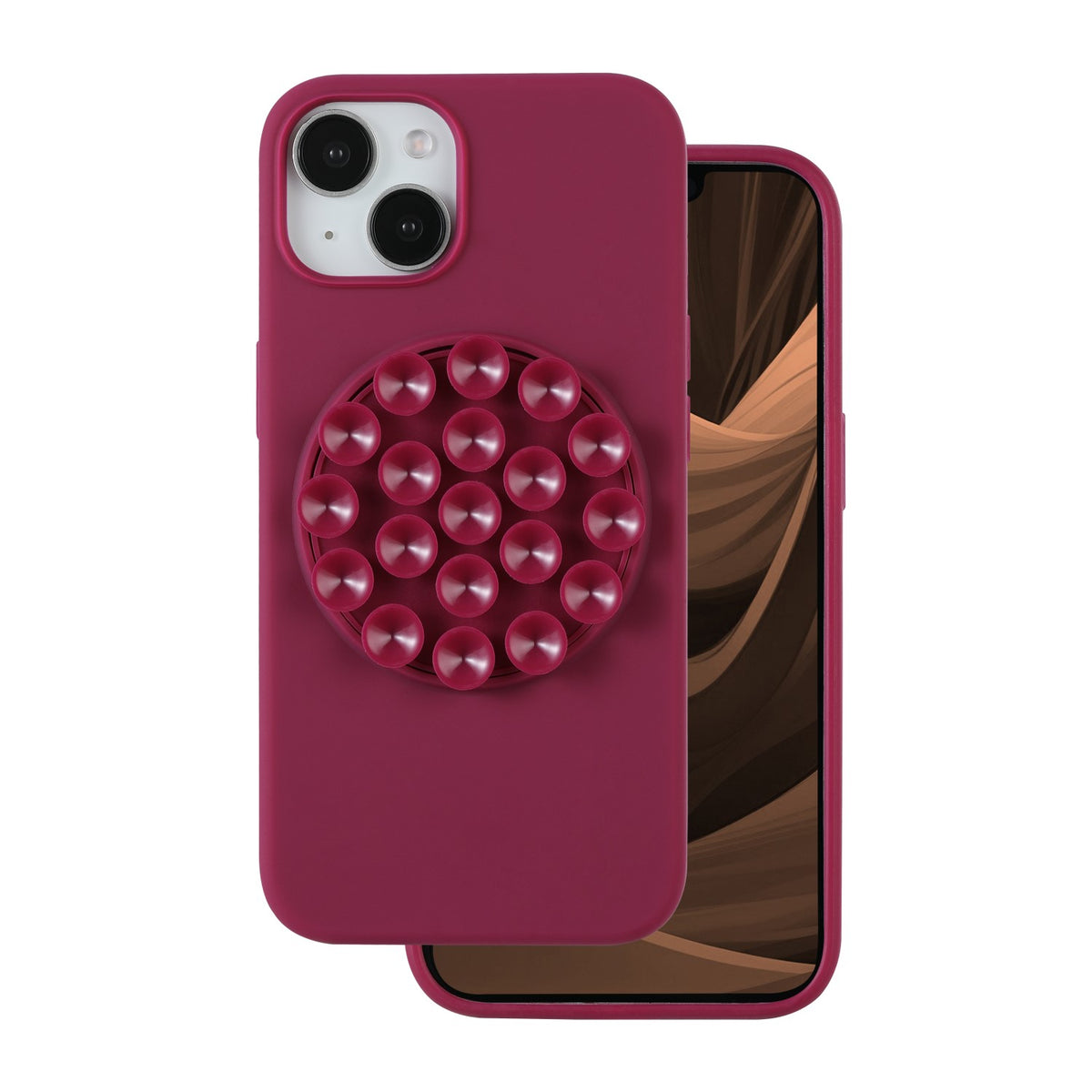 Husa Silicone Stick pentru iPhone 13 6,1" Maroon
