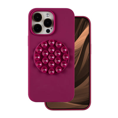 Husa Silicone Stick pentru iPhone 16 Pro 6,3" Maroon