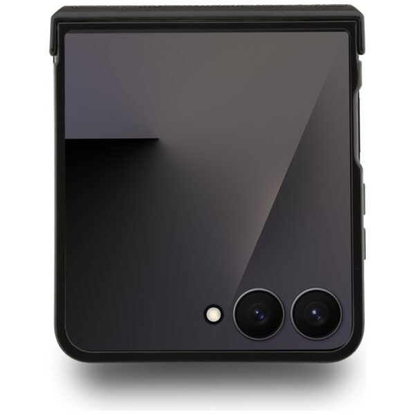 Karl Lagerfeld Saffiano Karl&Choupette Pin case for Samsung Galaxy Z Flip7 black