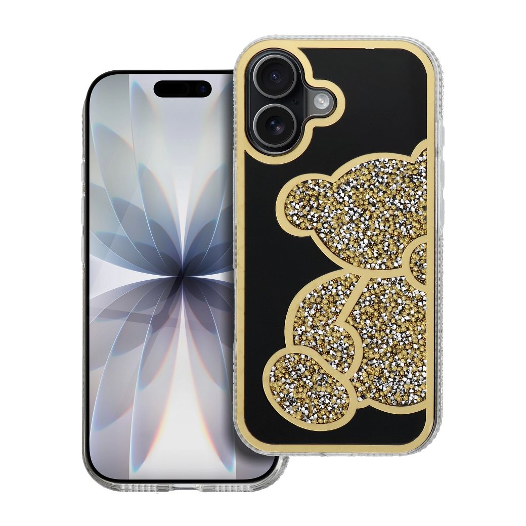 Husa Teddy Bear pentru iPhone 17 Auriu