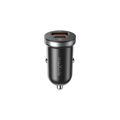 Incarcator auto Maxlife Mxcc-05 PD QC 1x Usb-c 1x USB 35W Negru
