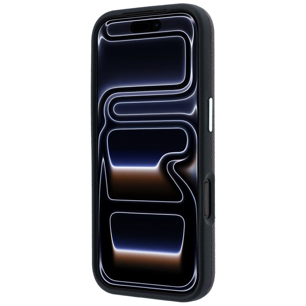 Husa Karl Lagerfeld pentru iPhone 18 Pro/ 17 Pro Compatible cu Magsafe (Grained Karl Head Metal) Burgundy