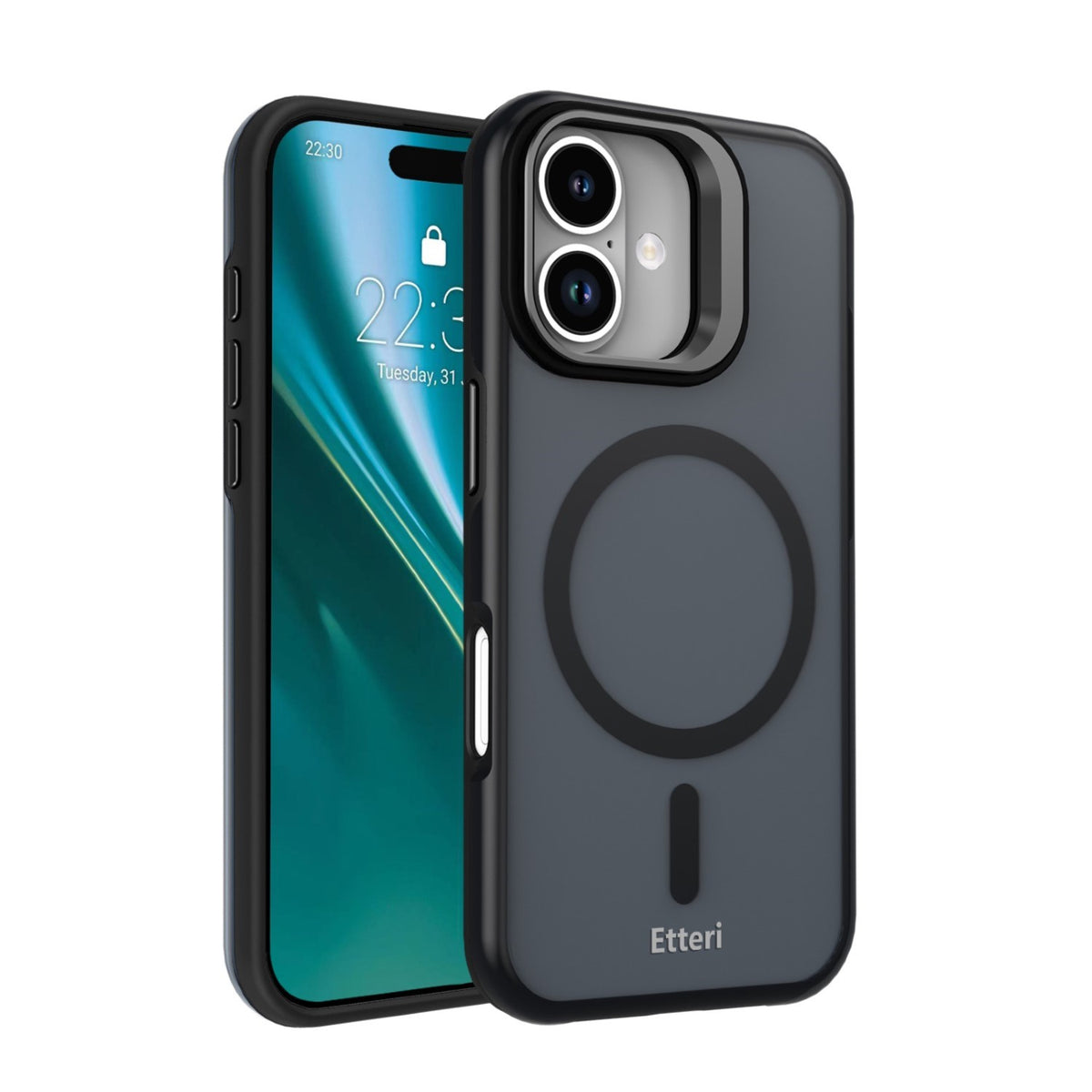 Husa Etteri Morning Fog pentru iPhone 17 6,3" Negru
