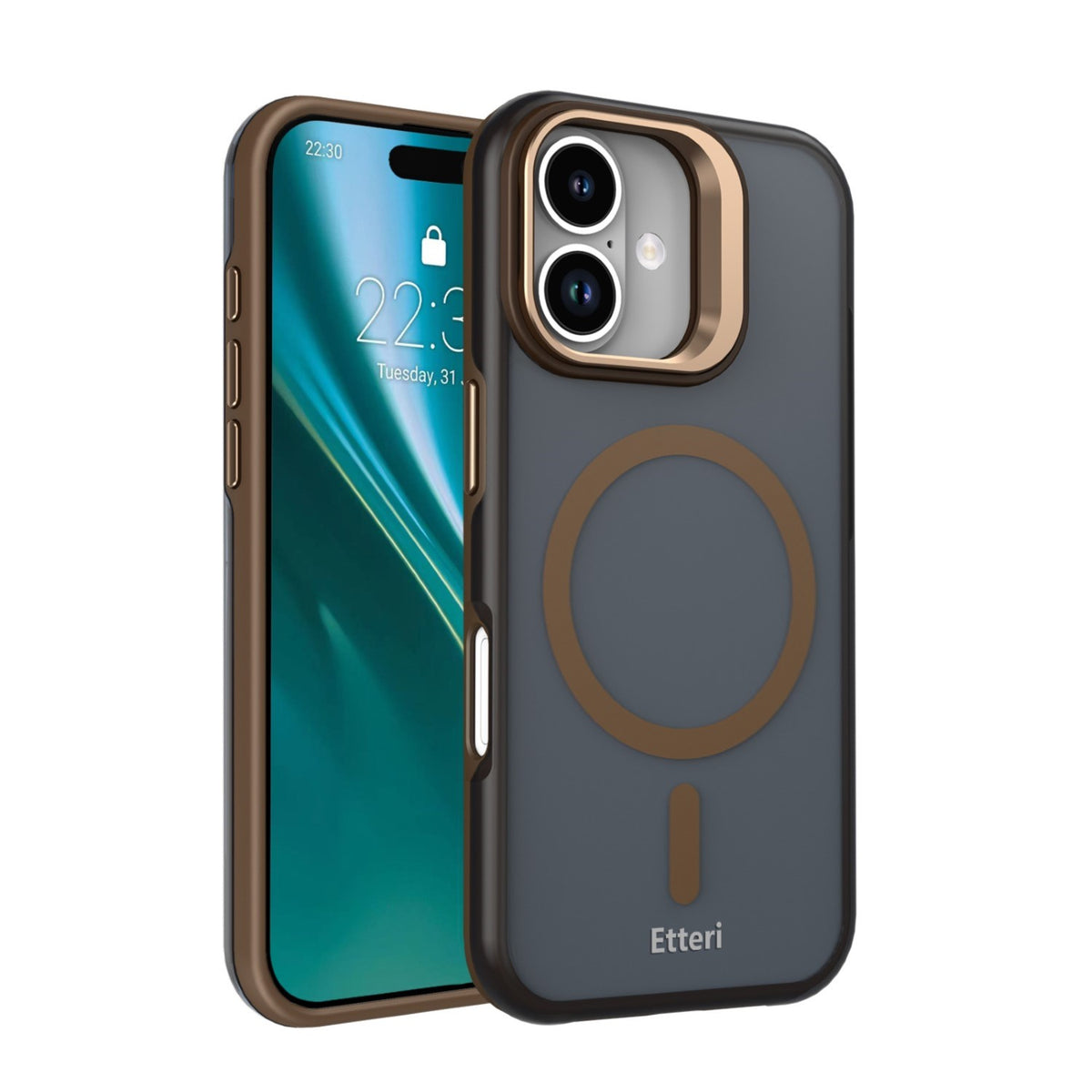 Husa Etteri Morning Fog pentru iPhone 17 6,3" Maro
