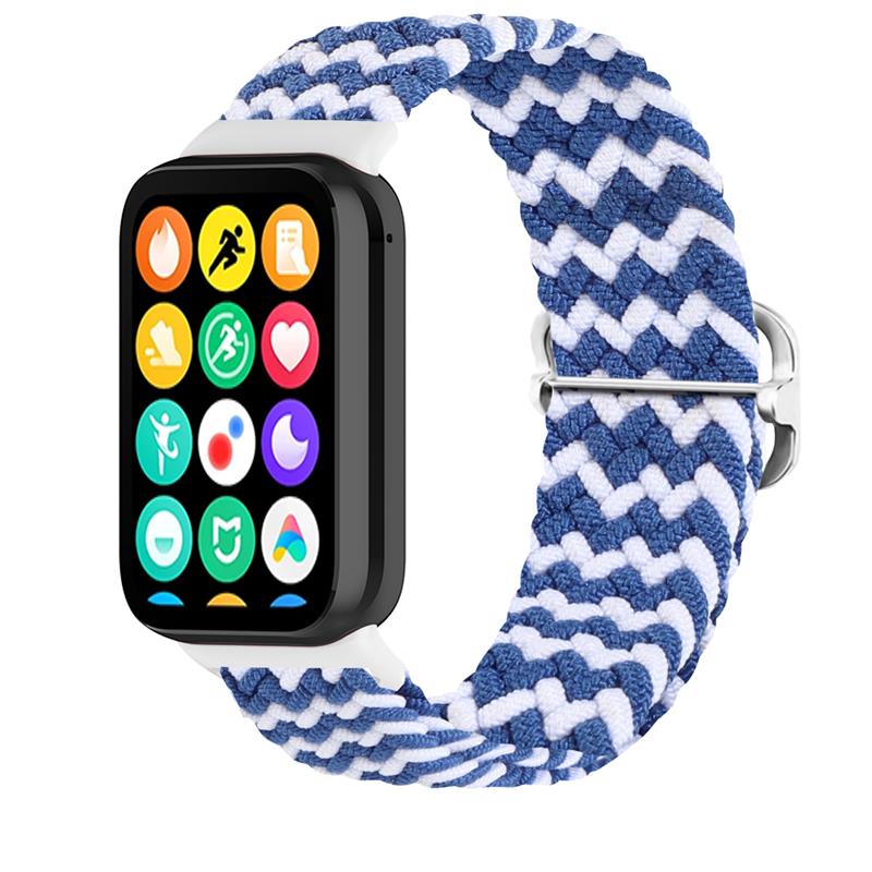 Curea Braided Mi Band 8 Pro/M8 Pro (10) Albastru And Alb