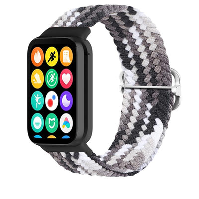 Curea Braided Mi Band 8 Pro/M8 Pro (12) Negru And Alb