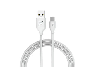 Cablu Mx Set 2.4a/Type-c/1m Alb