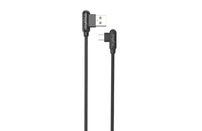 Cablu Mx Corner Fast Charge Micro USB 2.4a/1m/ Negru Angular