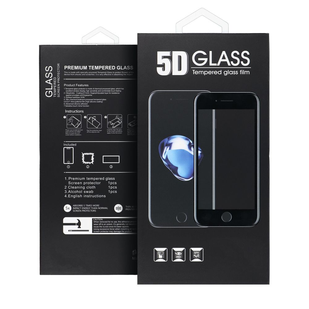 Folie 5D Full Glue sticla - pentru Samsung Galaxy A36 5G Negru