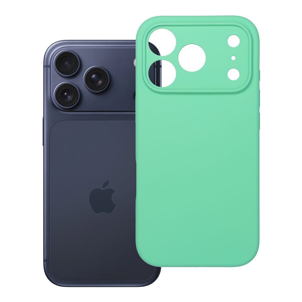 Husa pentru iPhone 17 Pro / 18 Pro (Low Camera Edge) Silicone 2mm Protection) Mint