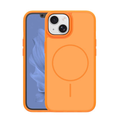 Husa Frame Thin Mag pentru iPhone 15 6,1" Portocaliu