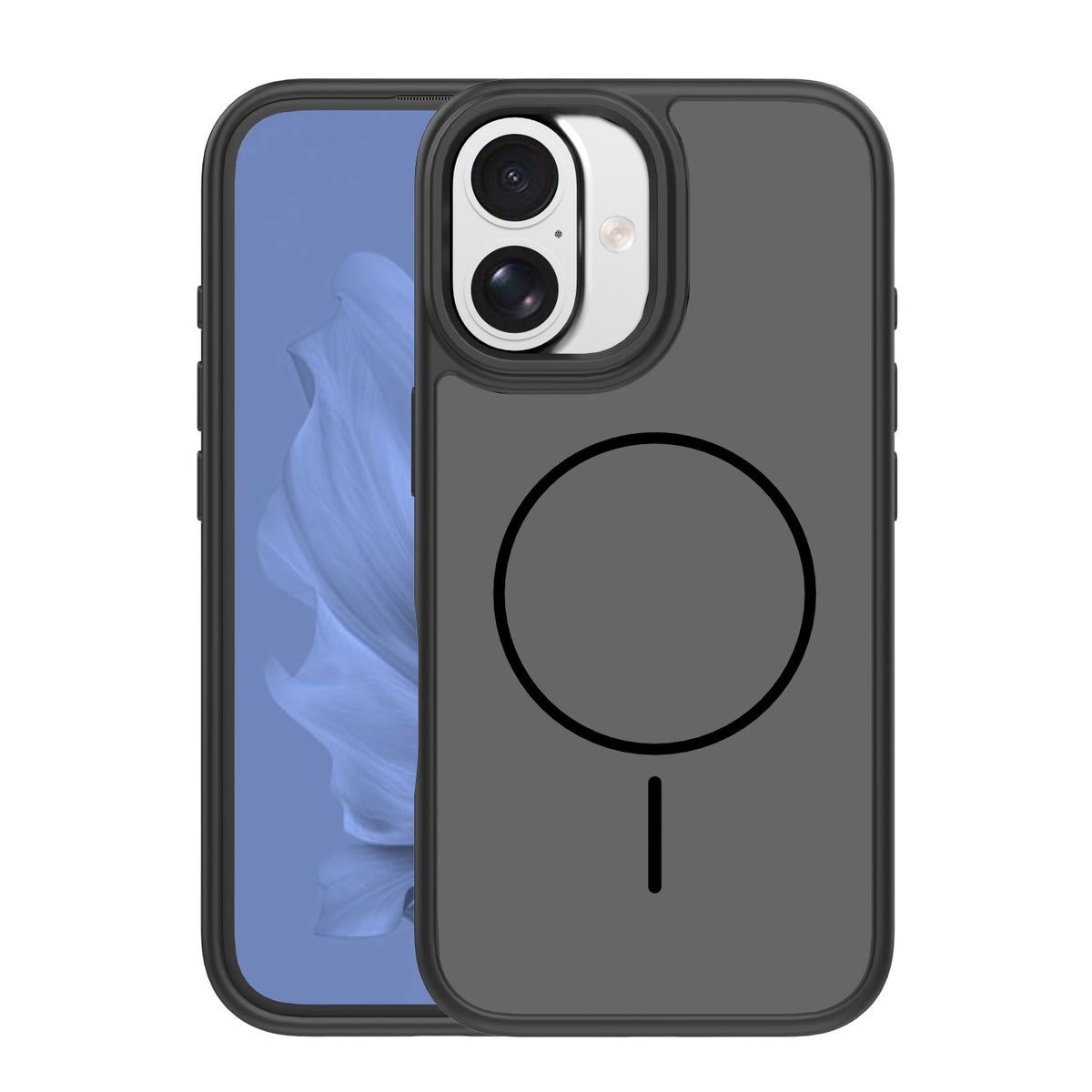 Husa Frame Thin Mag pentru iPhone 16 6,1" Negru