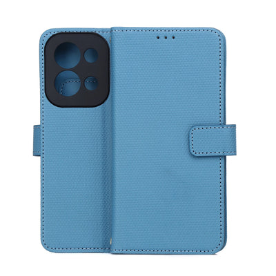 Husa Smart Triangle pentru Xiaomi Redmi 15C 4G EU / 15C 5G EU (173.16 X 81.06 X 8.2 Mm) Albastru