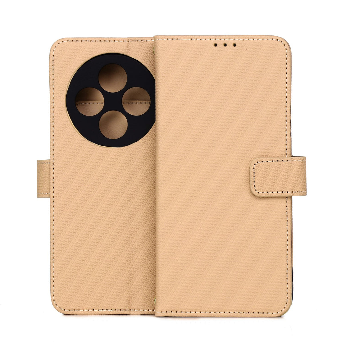 Husa Smart Triangle pentru Xiaomi Redmi 14C 4G/ 14C 5G / Redmi A4 / Poco C75 Maro