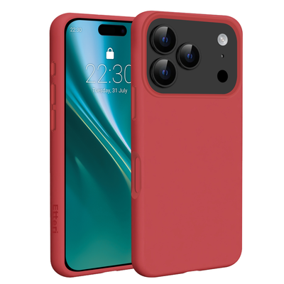 Husa Etteri Silicone Mag pentru iPhone 17 Pro Max Raspberry