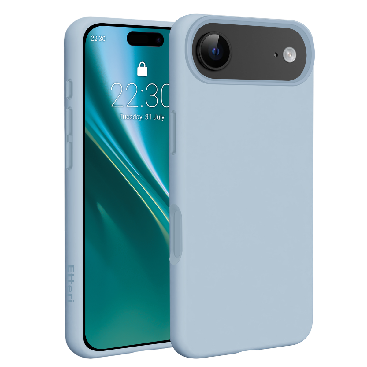 Husa Etteri Silicone Mag pentru iPhone 17 Air Albastru deschis