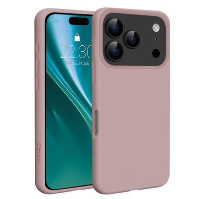 Husa Etteri Silicone Mag pentru iPhone 17 Pro / 18 Pro Roz deschis