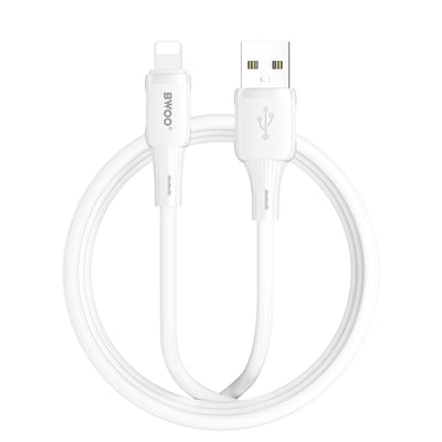 Cablu BWOO 3A Silicone X329l USB - Lightning 3A 1m Alb