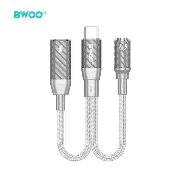 BWOO 2 in 1 Adapter Lightning / Type C to 3.5MM Jack BZ67