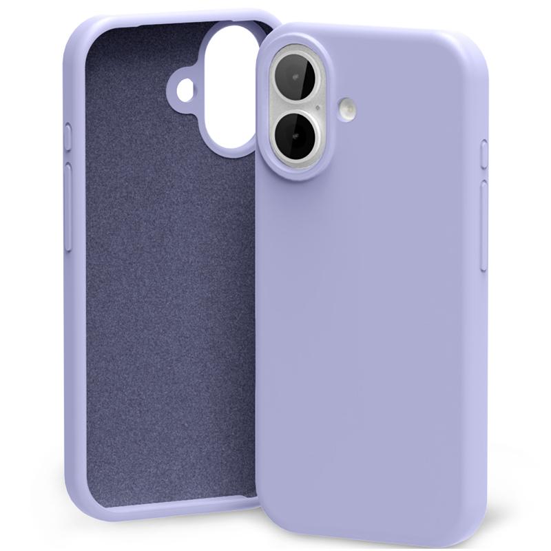 Husa Mercury Silicone pentru iPhone 17 Lavender Gri