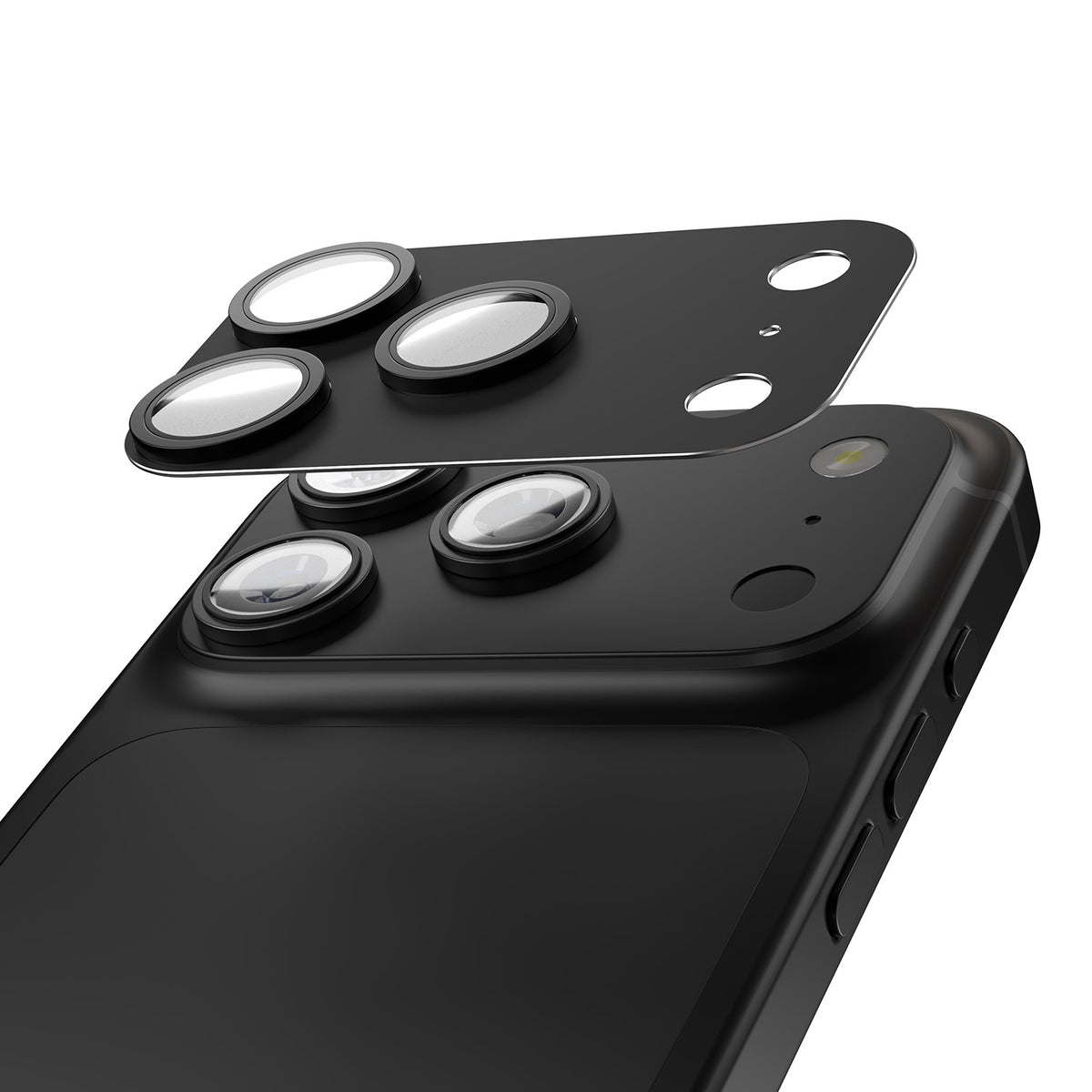 Folie Etteri Full Camera Lens Guard pentru iPhone 17 Pro Max Negru
