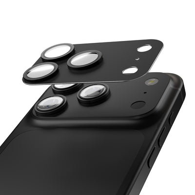 Folie Etteri Full Camera Lens Guard pentru iPhone 17 Pro Max Negru