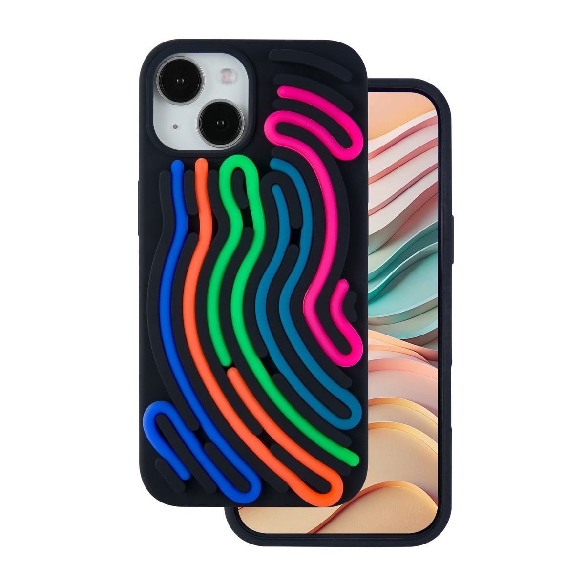 Husa DIY Snake pentru iPhone 12 / 12 Pro 6,1" Negru