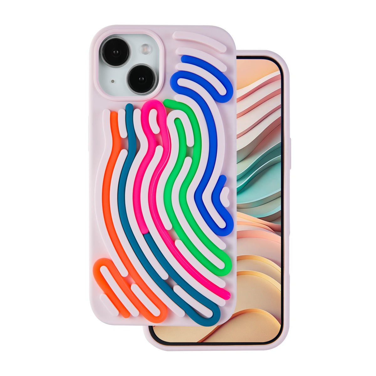 Husa DIY Snake pentru iPhone 13 6,1" Roz
