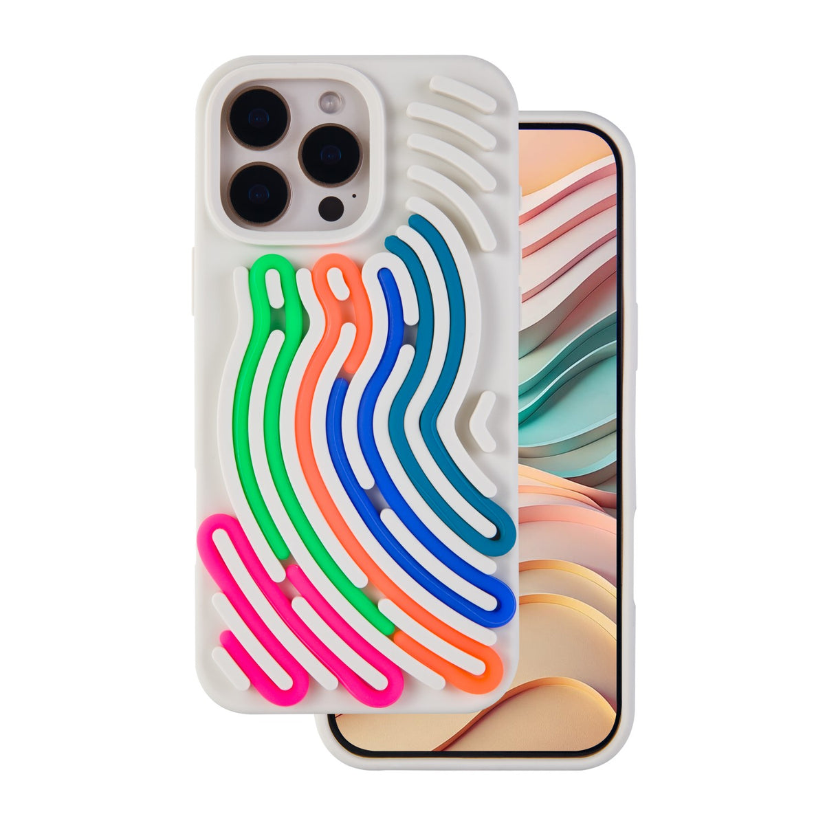 Husa DIY Snake pentru iPhone 16 Pro Max 6,9" Bej